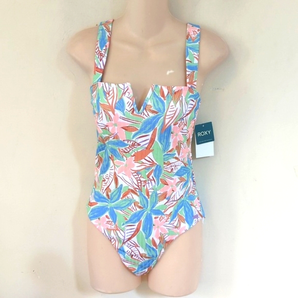 Roxy Ribbed Love The Coco One Piece - Sprucetone S - Picture 4 of 16